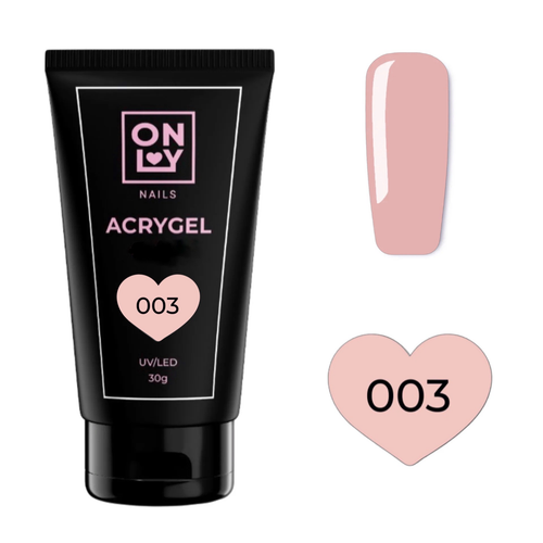 OnlyNails Acrygel, Delicate Pink 003, 30 g