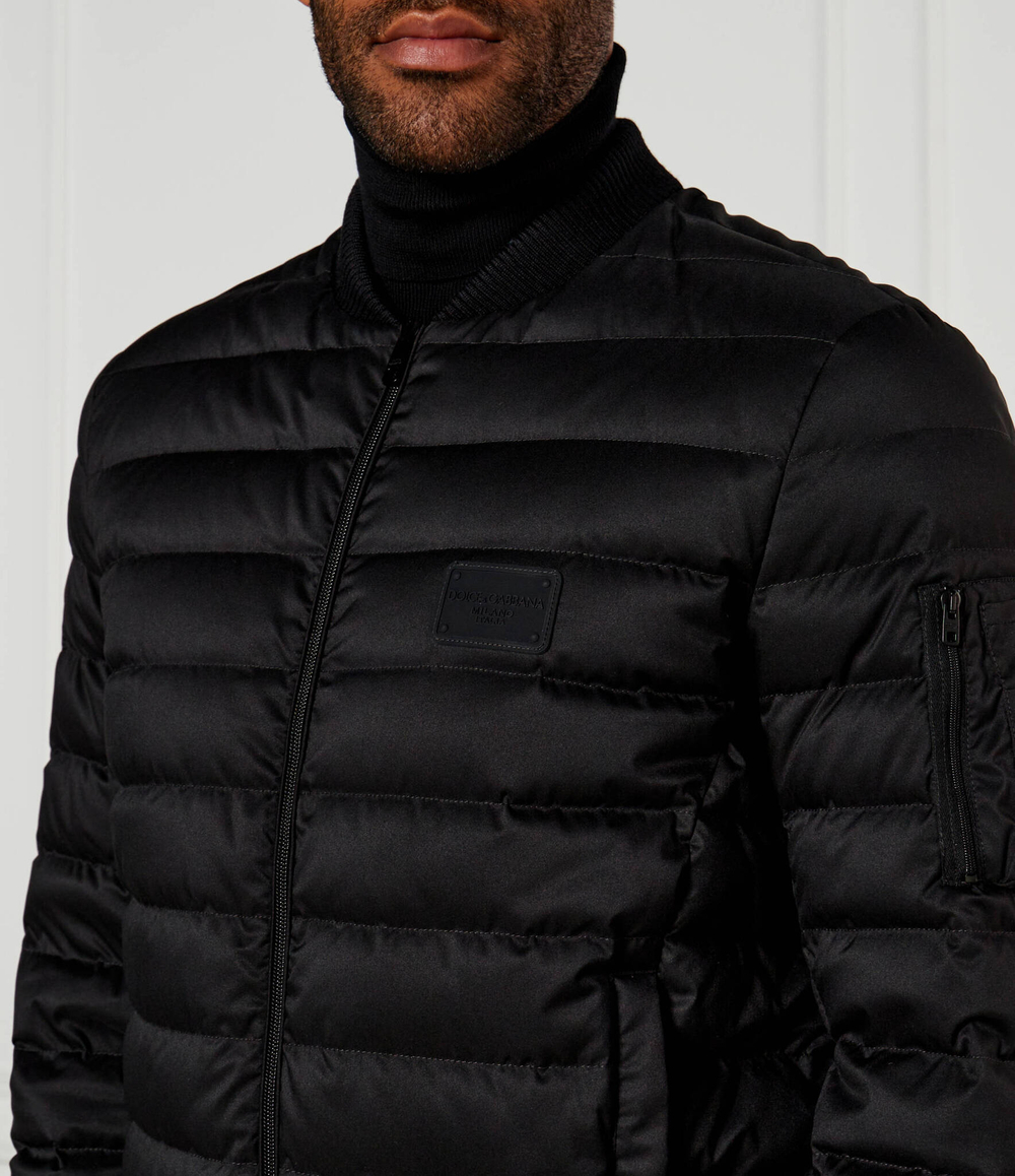 Пуховая куртка бомбер Dolce & Gabbana - черный(G9BCWT FUS0D)