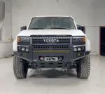 Бампер силовой с кронштейном под лебедку для Toyota Land Cruiser Prado 250 LC250 Крузак Крузер Передний бампер стальной