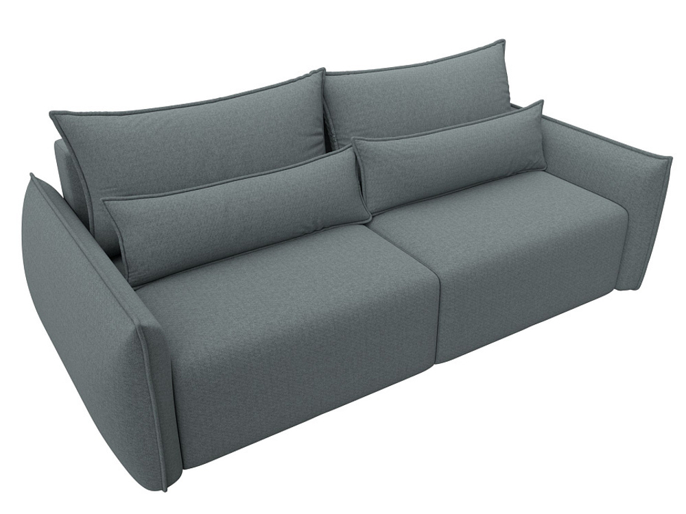 Диван прямой Лига-051 НПБ РОГОЖКА Амур 07 серый