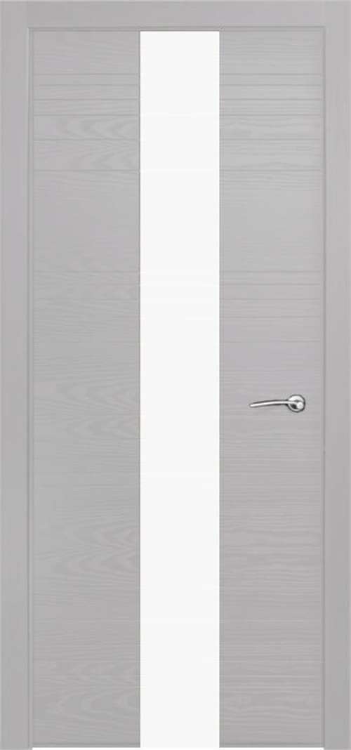 Межкомнатная дверь V-VI / Цвет Светло-серый / Остекление "Лакобель белое" / Двери Верда