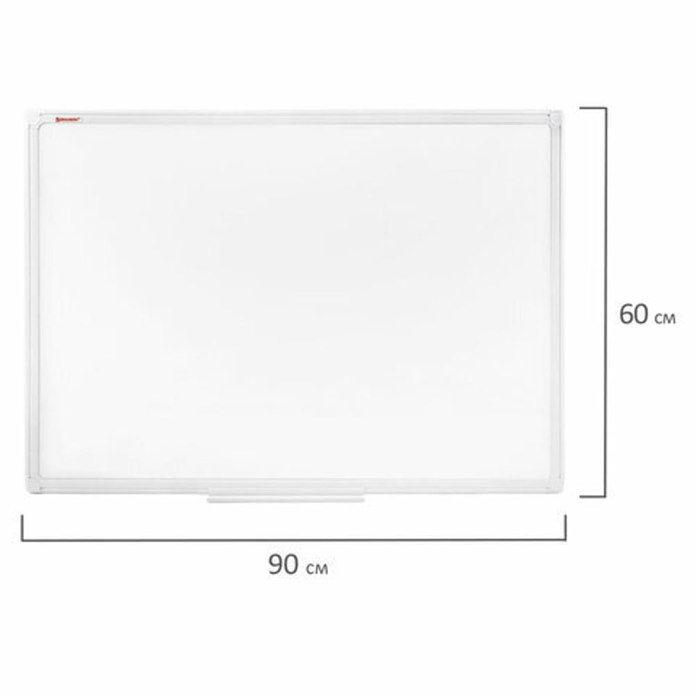 Доска магнитно-маркерная 60х90 см, ПВХ рамка, BRAUBERG "Standard", 237561