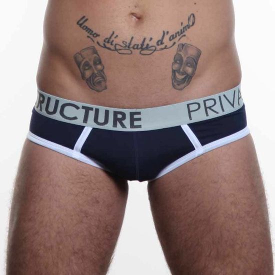 Мужские трусы слипы Private Structure Spectrum Low Rise Brief Navy PST0015