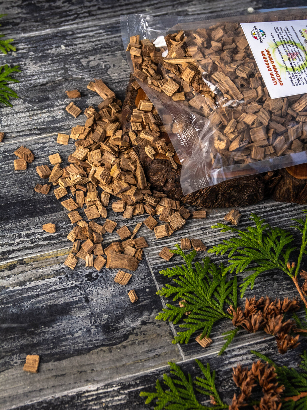 Щепа дубовая средней обжарки (Кавказ), 300 г