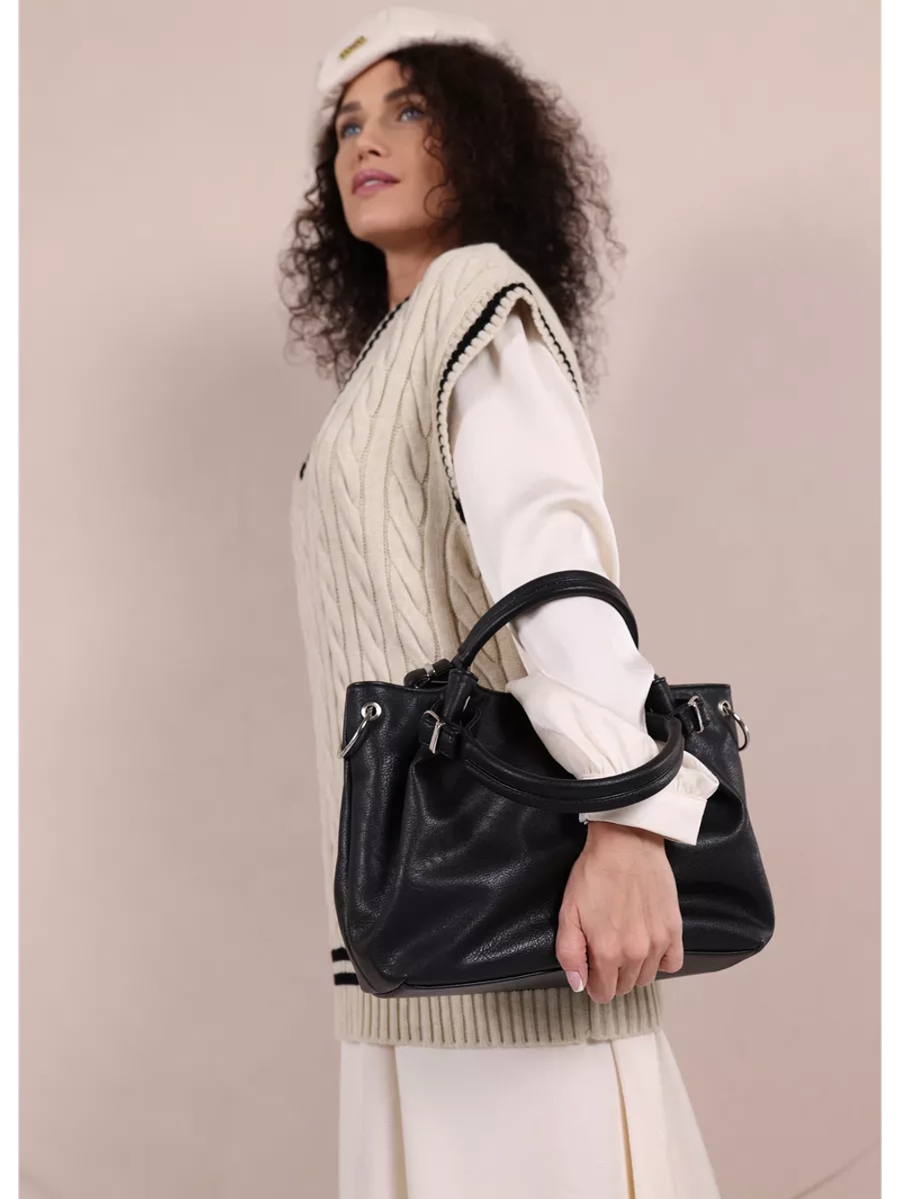 Сумка через плечо средняя тоут классическая