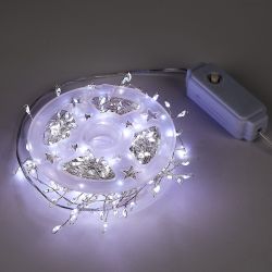 ULD-S1000-250-DTA WHITE IP20 DEWDROP Гирлянда светодиодная Роса. 10м. 250 светодиодов. Белый свет. Провод прозрачный. ТМ Uniel