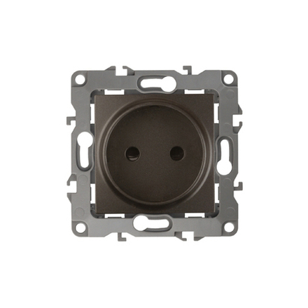 12-2105-13 ЭРА Розетка 2P, 16A-250В, IP20, Эра12, бронза