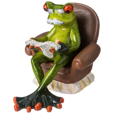 ФИГУРКА "ЛЯГУШКА" ДЕКОРАТИВНАЯ 13,2Х8,5Х10,8 СМ. 146-2002 Lefard