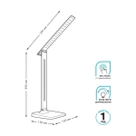 Св-к Gauss LED настольный GTL201 10W 580lm 4000K 170-265V черный диммируемый GT2012