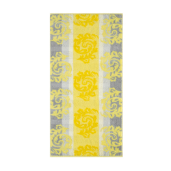 Полотенце 50x100 Cawo Noblesse 1057 Cashmere Jaquard желтое