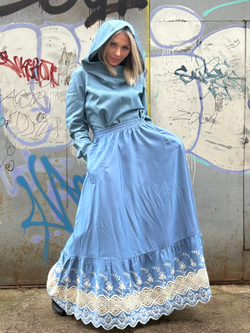 Платье Assassin /джинс голубой