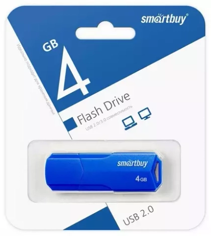 4GB USB Smartbuy Clue Blue