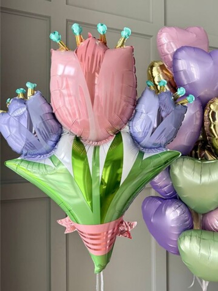 Сет шаров «Праздничные тюльпаны»
