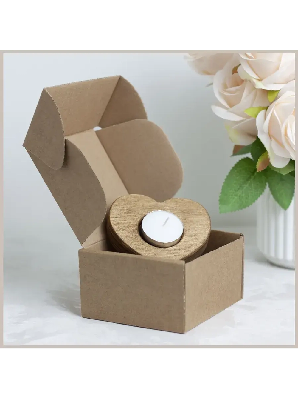 Подсвечник "Сердце" набор 3 штуки