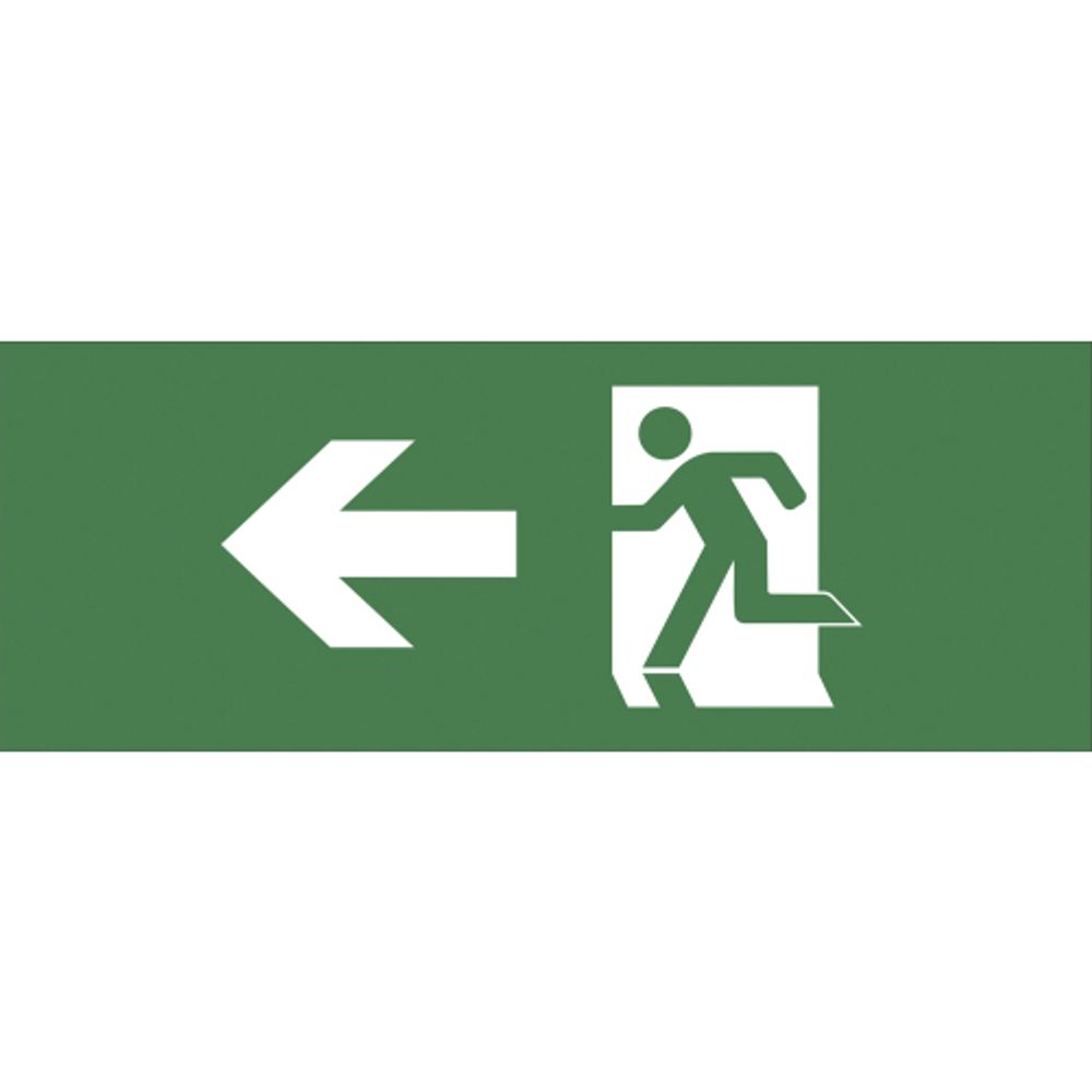 Самоклеящаяся этикетка ЭРА INFO-DBA-001 200х60мм Фигура/стрелка влево DBA | Наклейки для светильников (знаки безопасности)