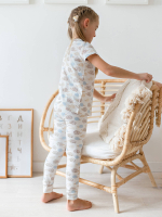 Легинсы Mjölk Ёжики на экрю