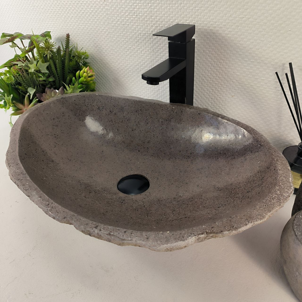 Раковина из речного камня RS-65450 57*38*14 0857