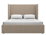 Кровать интерьерная Ларго 160, Бежевый, Велюр, 101317