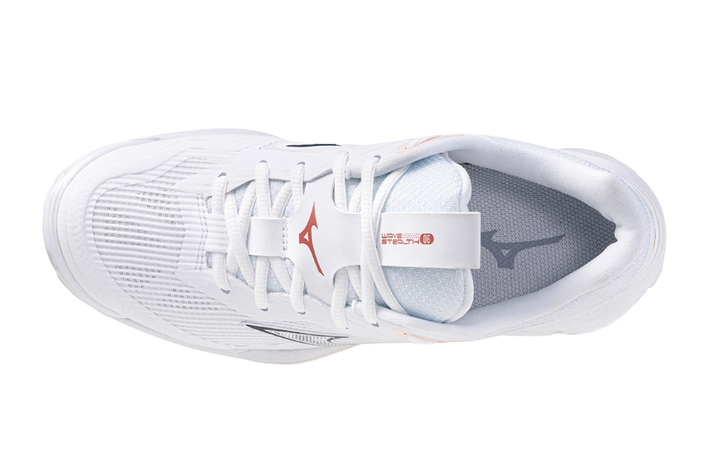 Женские кроссовки для бадминтона/сквоша Mizuno Wave Stealth 6 - белый