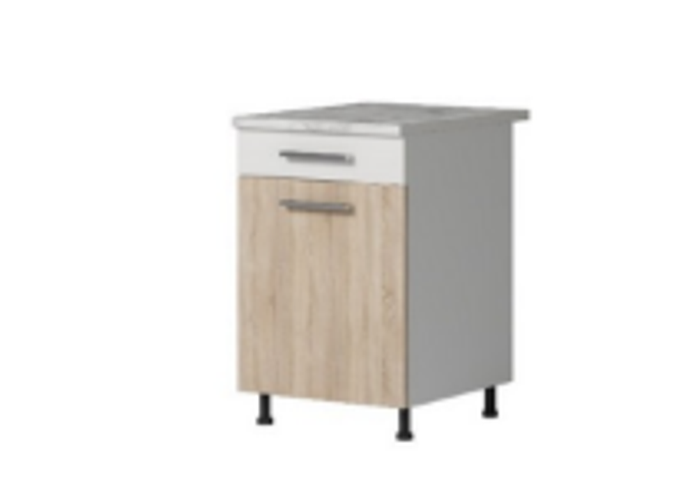 Alisa 12 - Стол рабочий 500-1 с ящиком