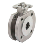 Stainless steel ball valve Elephant BV.CF.Fp.316.200 290 psi, full port, compact flanged connection Class 150, with ISO 5211 mounting pad and bare stem