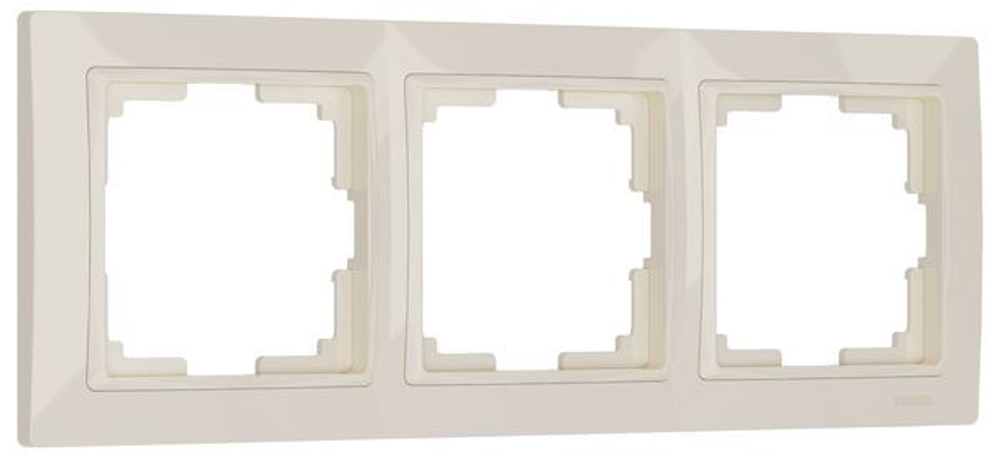 Рамка на 3 поста Snabb basic (слоновая кость)