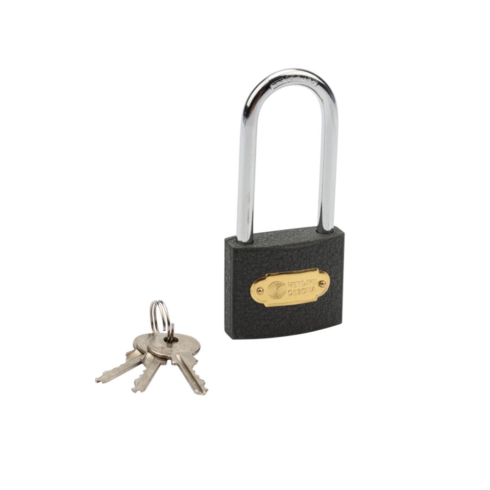 Замок навесной серия Чугун 50мм длинная дужка ЧЕТЫРЕ СЕЗОНА