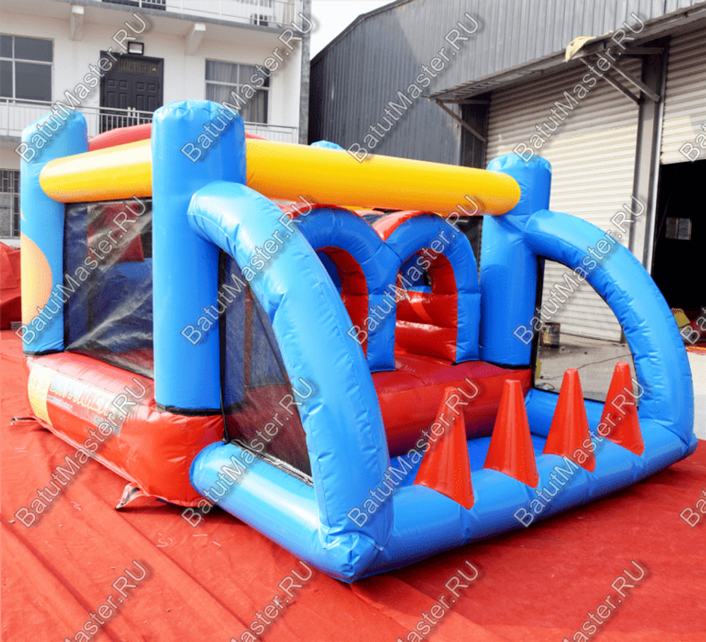 Коммерческий надувной батут "Батутный дрифт" 5,5*3*2,5 м