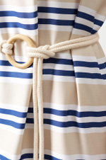 51558 Платье женское (бежевая полоска)