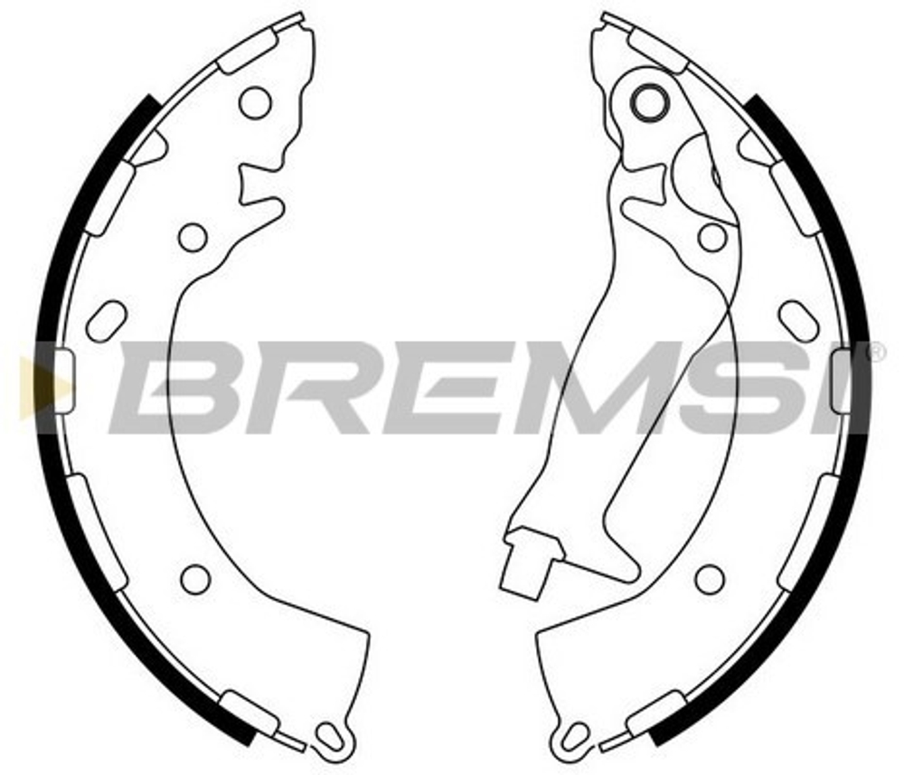 BREMSI - GF0744-BMS - Brake Shoe Set