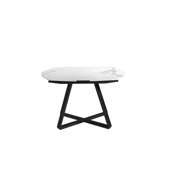 Обеденный стол D2055BB /1096 из керамики и черной стали