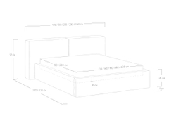 Кровать Europa (180x200)