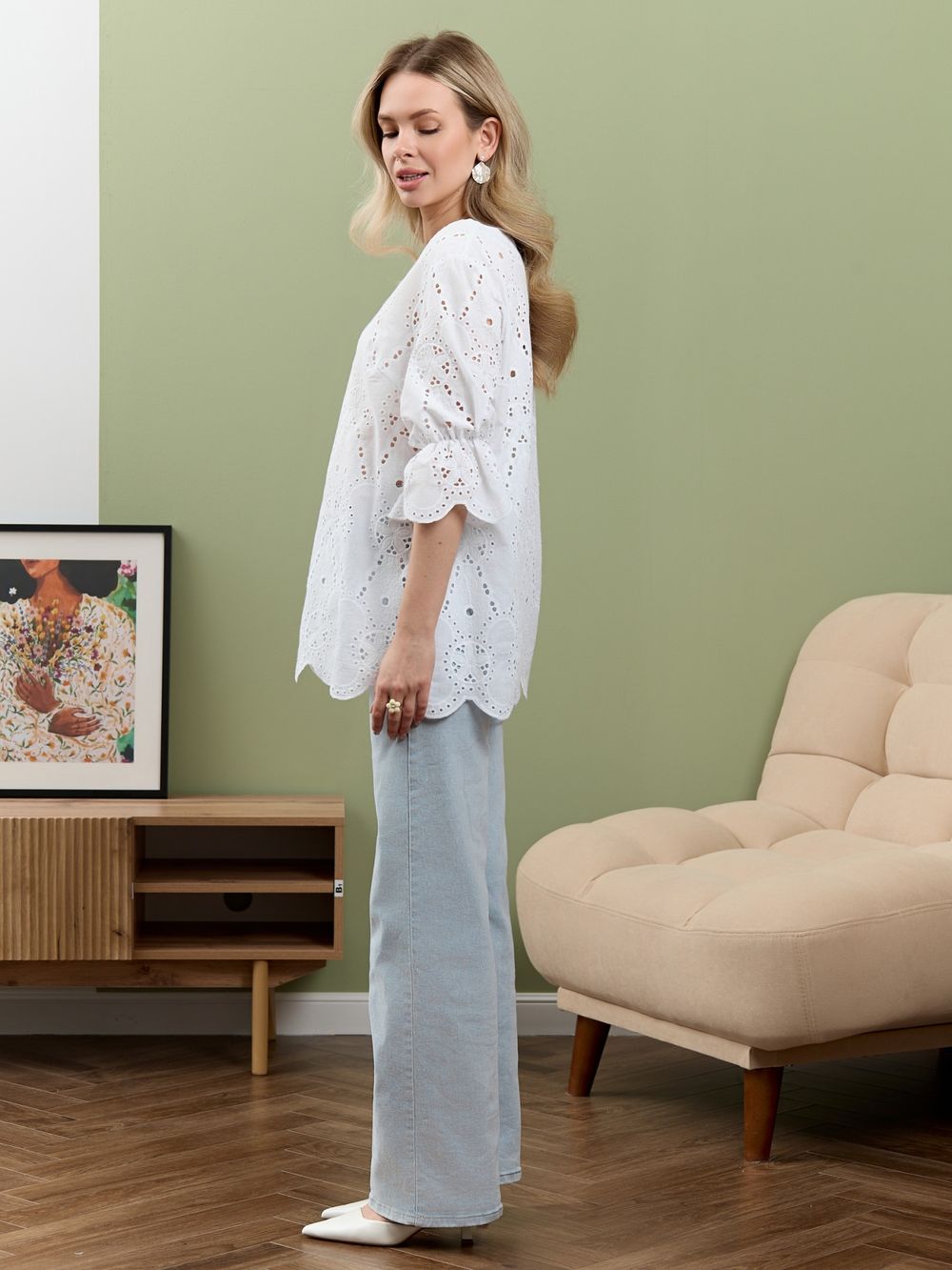 Блузка Милица-1 Виотекс БЕЛЫЙ -4