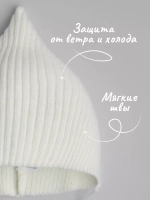 Чепчик детский вязаный на завязках