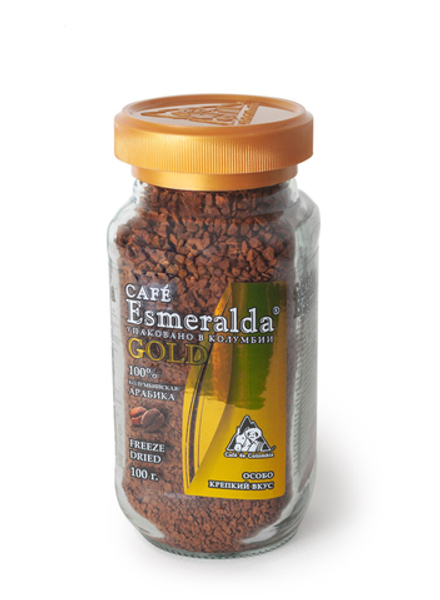Кофе растворимый Esmeralda GOLD 100 гр. (ст/б)