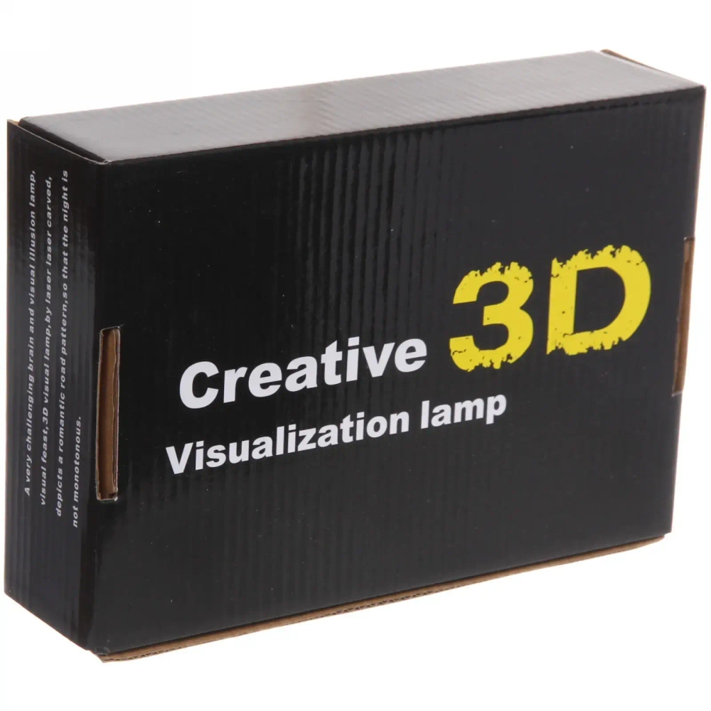 Светильник ночник «3D-Цепи и кольца» на пластиковой подставке, с включателем USB