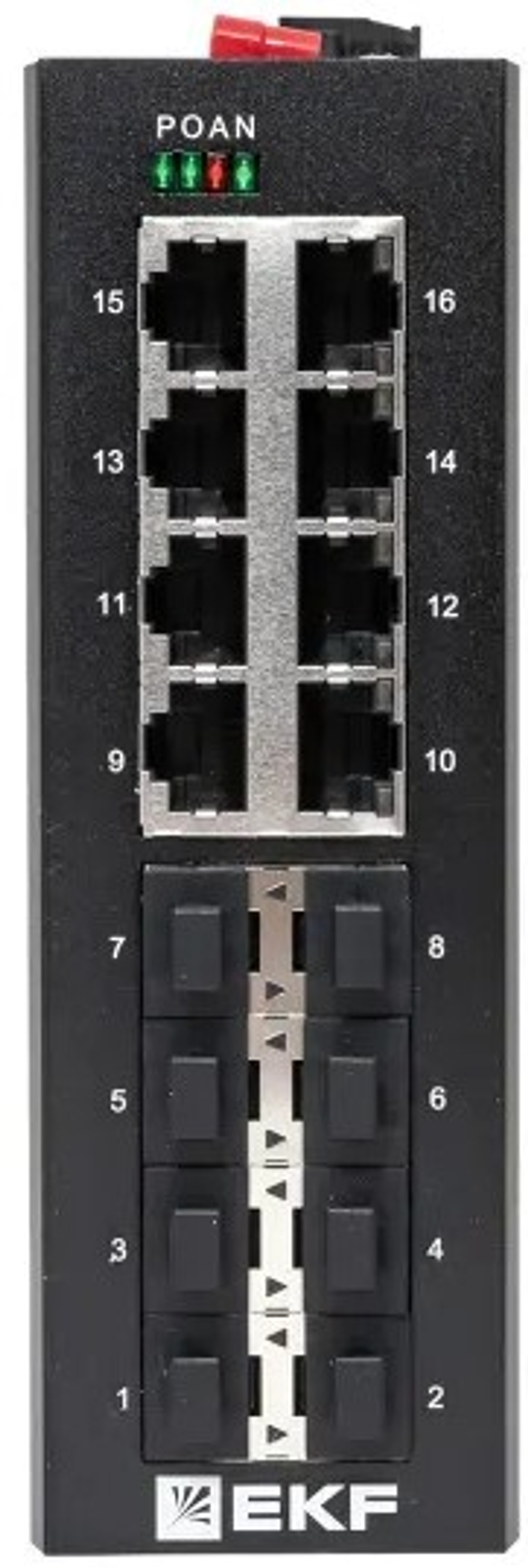 Коммутатор промышленный неуправляемый EKF TSX-U-8GX/SFP-8GT