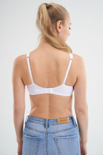 Бюстгальтер ортопедический после мастэктомии с манишкой Amoena Dana без косточек, белый, 70B