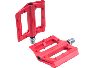 Педали NANO-нейлон, оранжевые, ультратонкие,ось cr-mo, Ф9/16", 2 промподшипника.