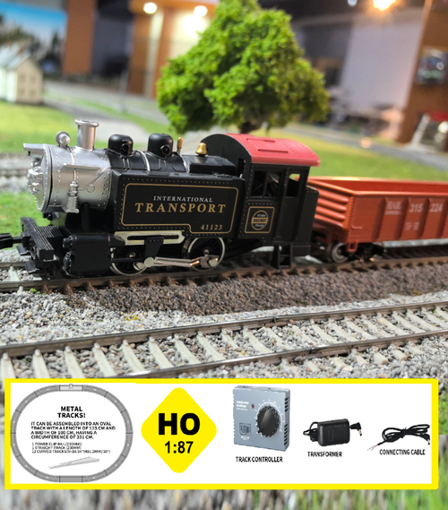 Железная дорога набор без подложки HanFly Metal Model Train, аналоговое управление, стартовый набор - HF66100A , Возрастные ограничения от 14+