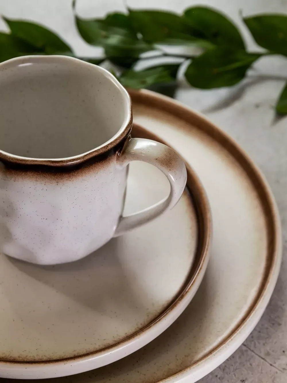 Набор посуды столовой Белый песок