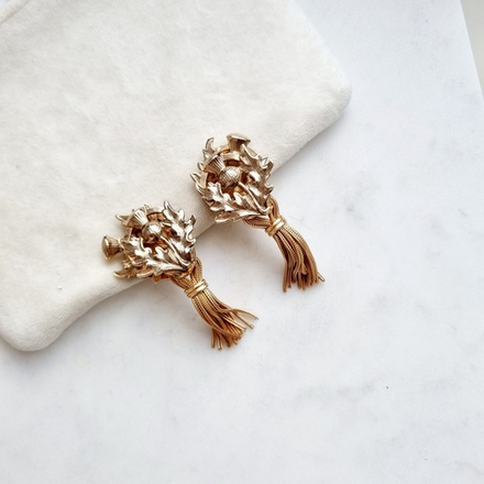 Клипсы с чертополохом