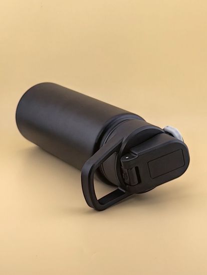 Термос-Бутылка спортивная 600 мл. Kamille KM 2176 из нержавеющей стали с замком и петлёй