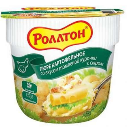 Пюре Роллтон с вкусом томленой курочки с сыром 40 гр