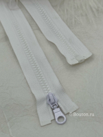 Молния тракторная белая