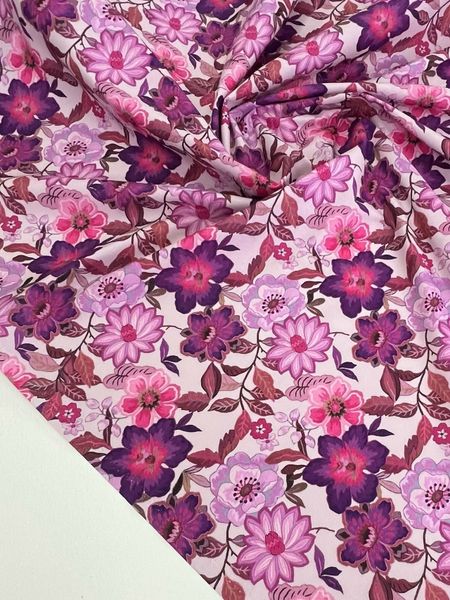 БУРГУНДСКИЙ ЦВЕТОК - 100% ХЛОПОК 4