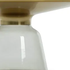 Кофейный стол Vaso Glass Ø75х38 см, серый