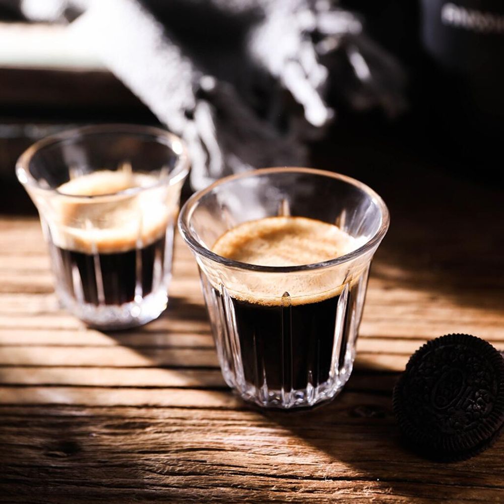 Чашка 200 мл кофейная без ручки ZINC Barista (Бариста) стекло P.L. Barbossa [1]