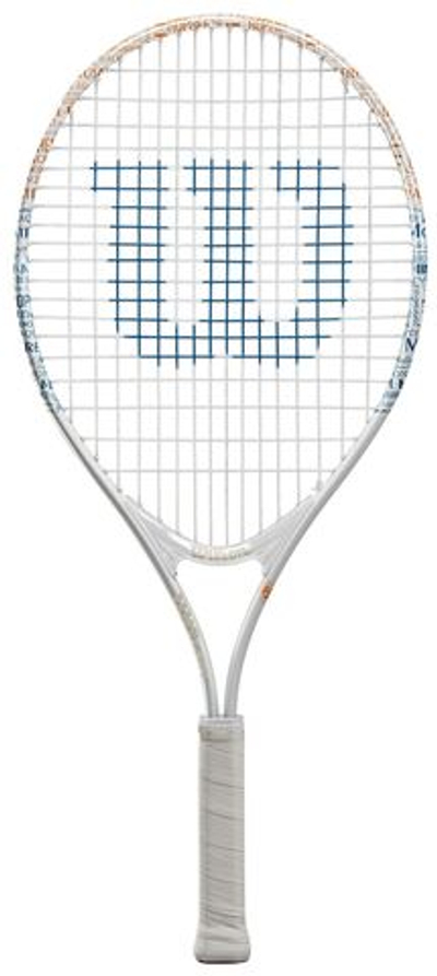 Детская теннисная ракетка Wilson Roland Garros Elite 23 - white/blue/clay red