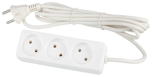 Удлинитель 1.5м, 3 гнезда, ПВС 3х0.75, с заземл.конт, СОЮЗ, 481S-9301